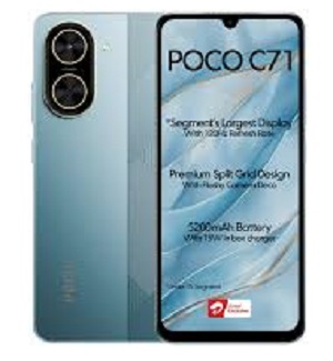 گوشی موبایل شیائومی مدل Poco C71 ظرفیت 128گیگابایت رم 4 گیگابایت(پک گلوبال)
